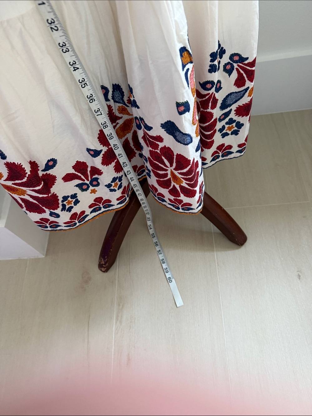 L/XL FARM Rio Dress with Red Floral Embroidery - Picture 11 of 13